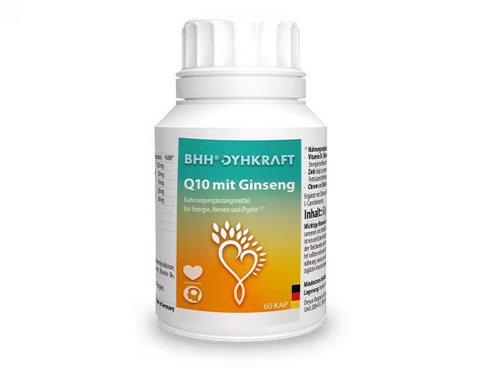 德国原装进口丨德耀BHH 人参Q10活力胶囊